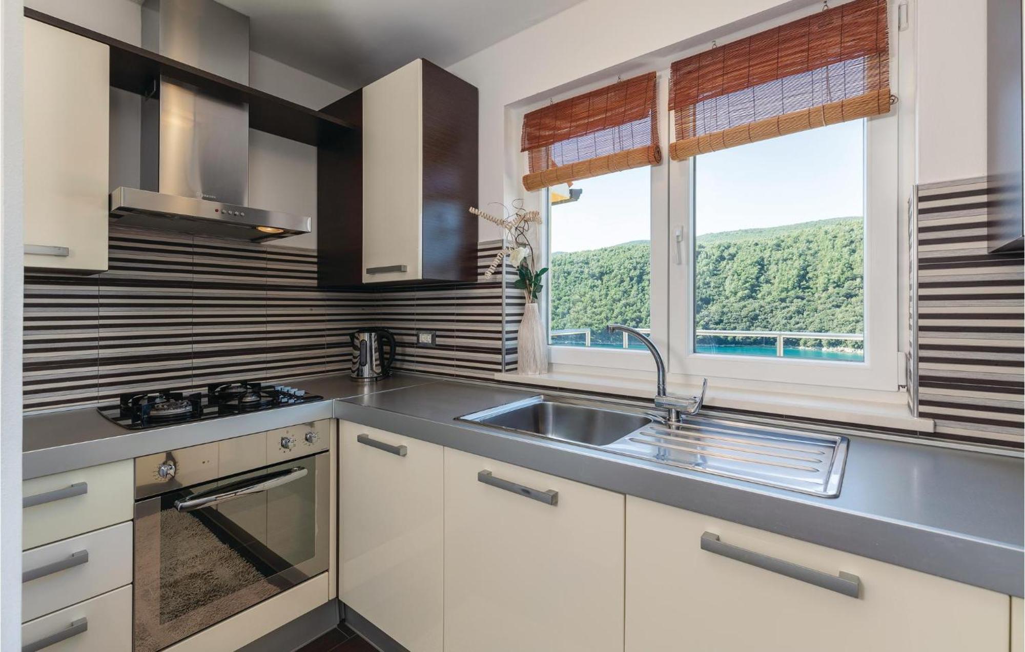 Gorgeous Apartment In Labin With Kitchen Bagian luar foto